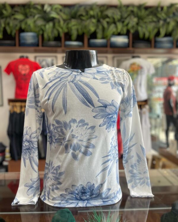 BATA ML FLORAL AZUL